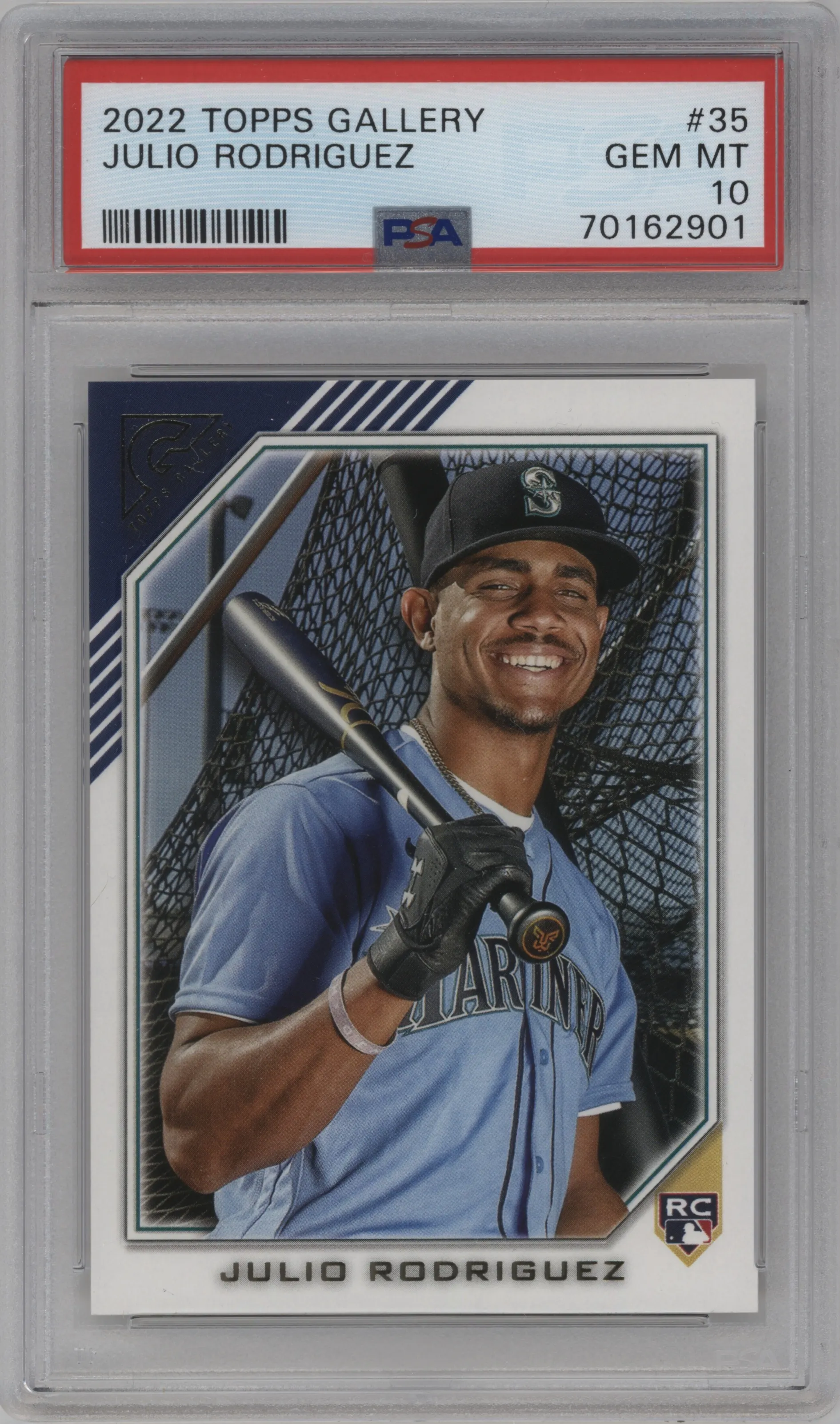 2022 Topps Gallery Julio Rodriguez #35 PSA 10