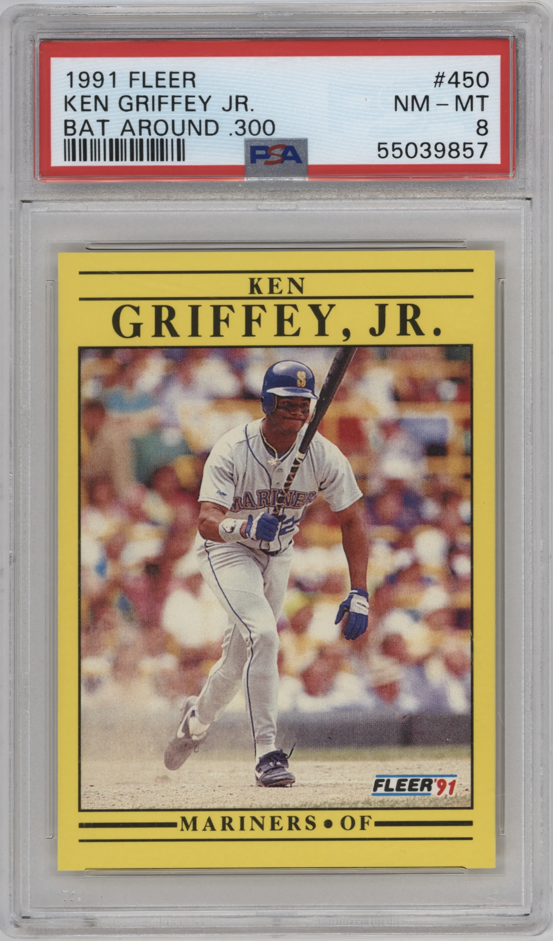 1991 Fleer Ken Griffey Jr. Variation PSA 8