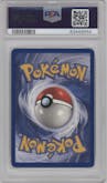 Hitmonlee from the 1999 Pokemon set graded by PSA and given an overall grade of 8.
