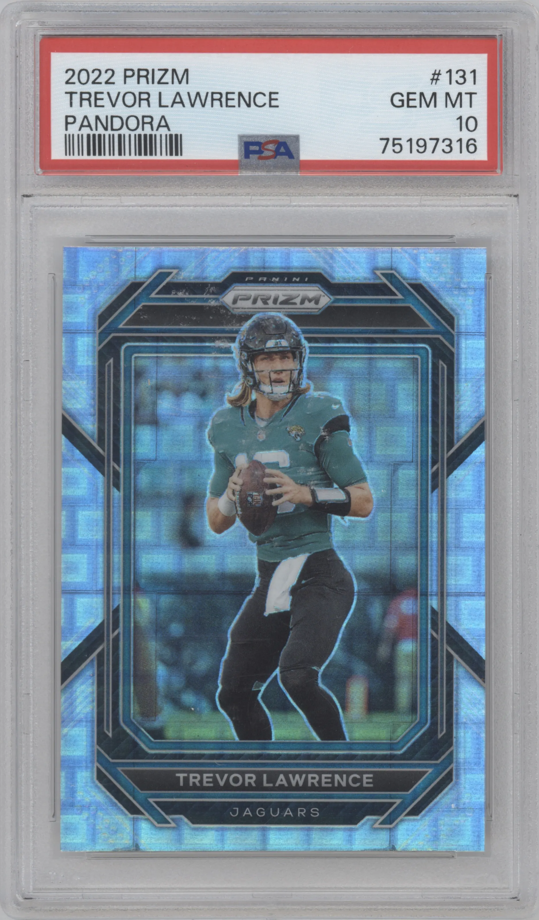 2022 Panini Prizm Trevor Lawrence Pandora PSA 10