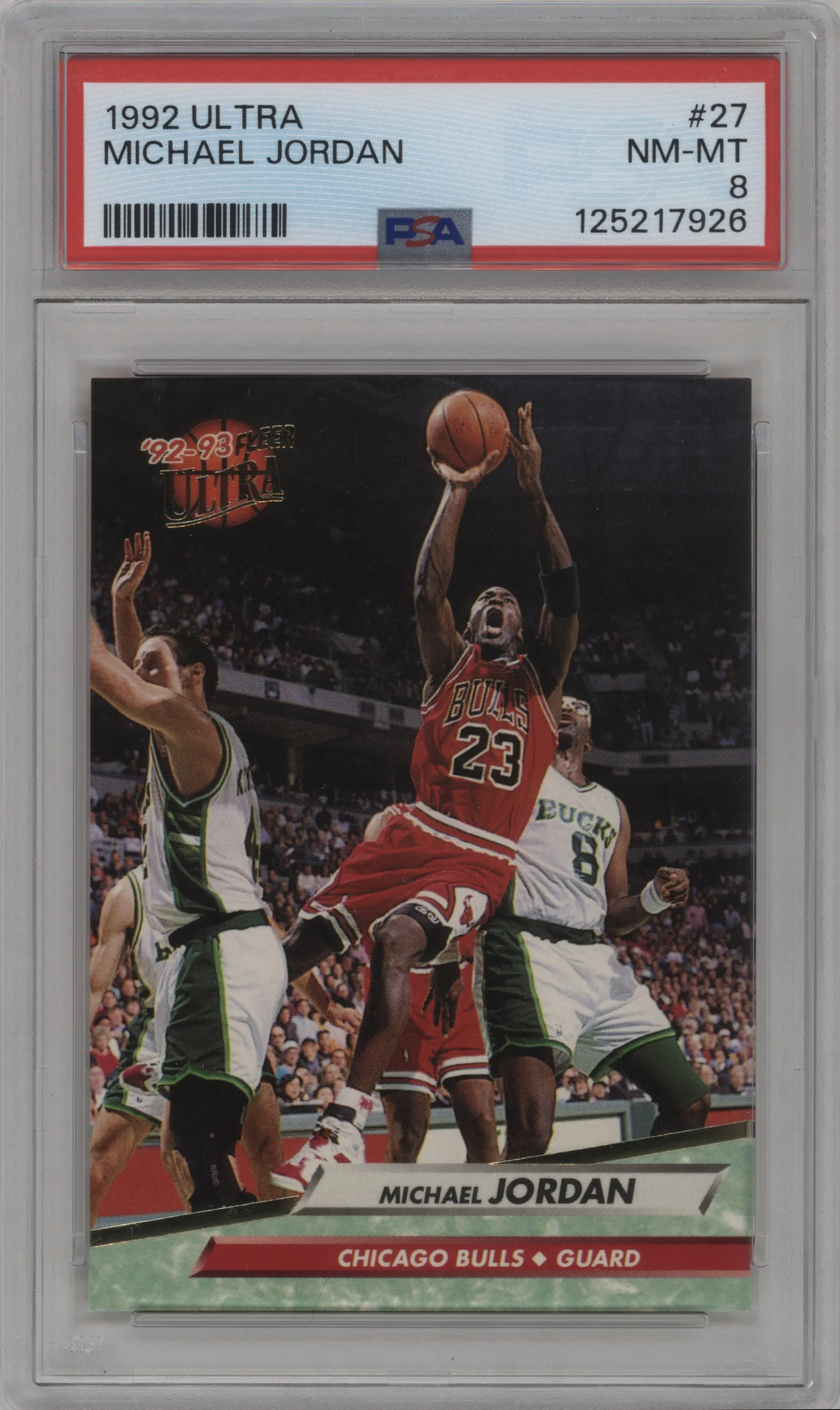 1992 Fleer Ultra Michael Jordan #27 PSA 8