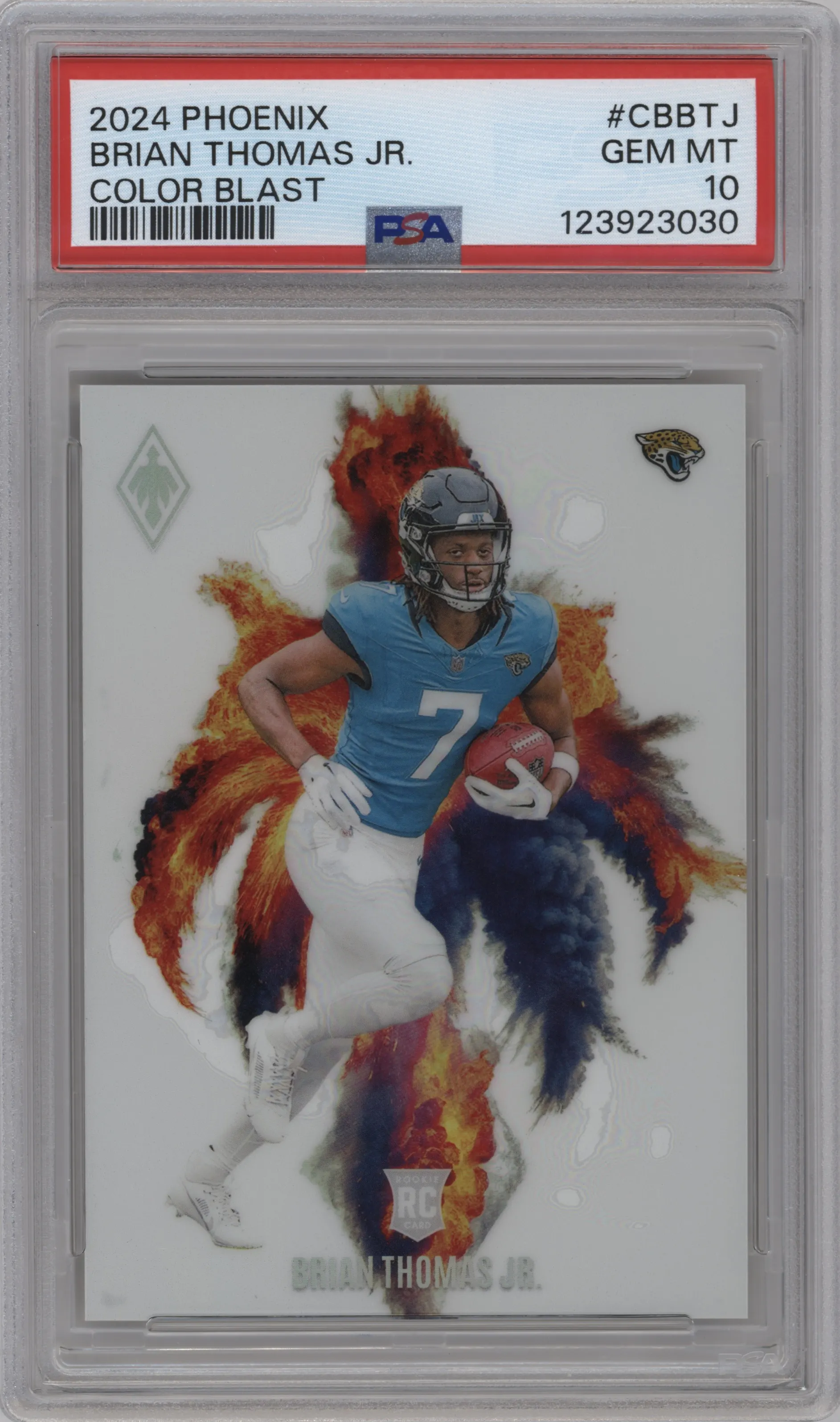 2024 Panini Phoenix Color Blast Brian Thomas Jr. PSA 10