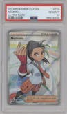 Nemona from the 2024 Pokemon SV set graded by PSA and given an overall grade of 10.