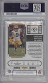 Christian Watson  from the 2022 Panini Contenders Optic set featuring a Cracked Ice parallel graded by PSA and given an overall grade of 9.