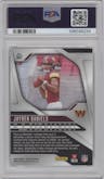 Jayden Daniels from the 2024 Panini Prizm set graded by PSA and given an overall grade of 9.