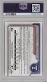 Dylan Dreiling from the 2024 Bowman Draft set graded by PSA and given an overall grade of 10.