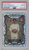 Amen Thompson from the 2023-24 Panini Prizm set featuring a Fast Break parallel graded by PSA and given an overall grade of 10.