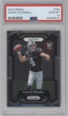 Aidan O'Connell from the 2023 Panini Prizm set graded by PSA and given an overall grade of 10.