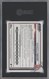 Marcelo Mayer from the 2021 Bowman Draft set graded by SGC and given an overall grade of 9.5.