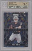 Brock Bowers from the 2024 Panini Prizm set graded by Beckett and given an overall grade of 9.5.