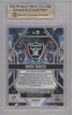 Brock Bowers from the 2024 Panini Prizm set graded by Beckett and given an overall grade of 9.5.