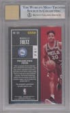 Markelle Fultz from the 2017-18 Panini Contenders set graded by Beckett and given an overall grade of 9.