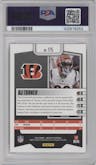 DJ Turner from the 2023 Panini Absolute set featuring a Red Squares parallel graded by PSA and given an overall grade of 9.