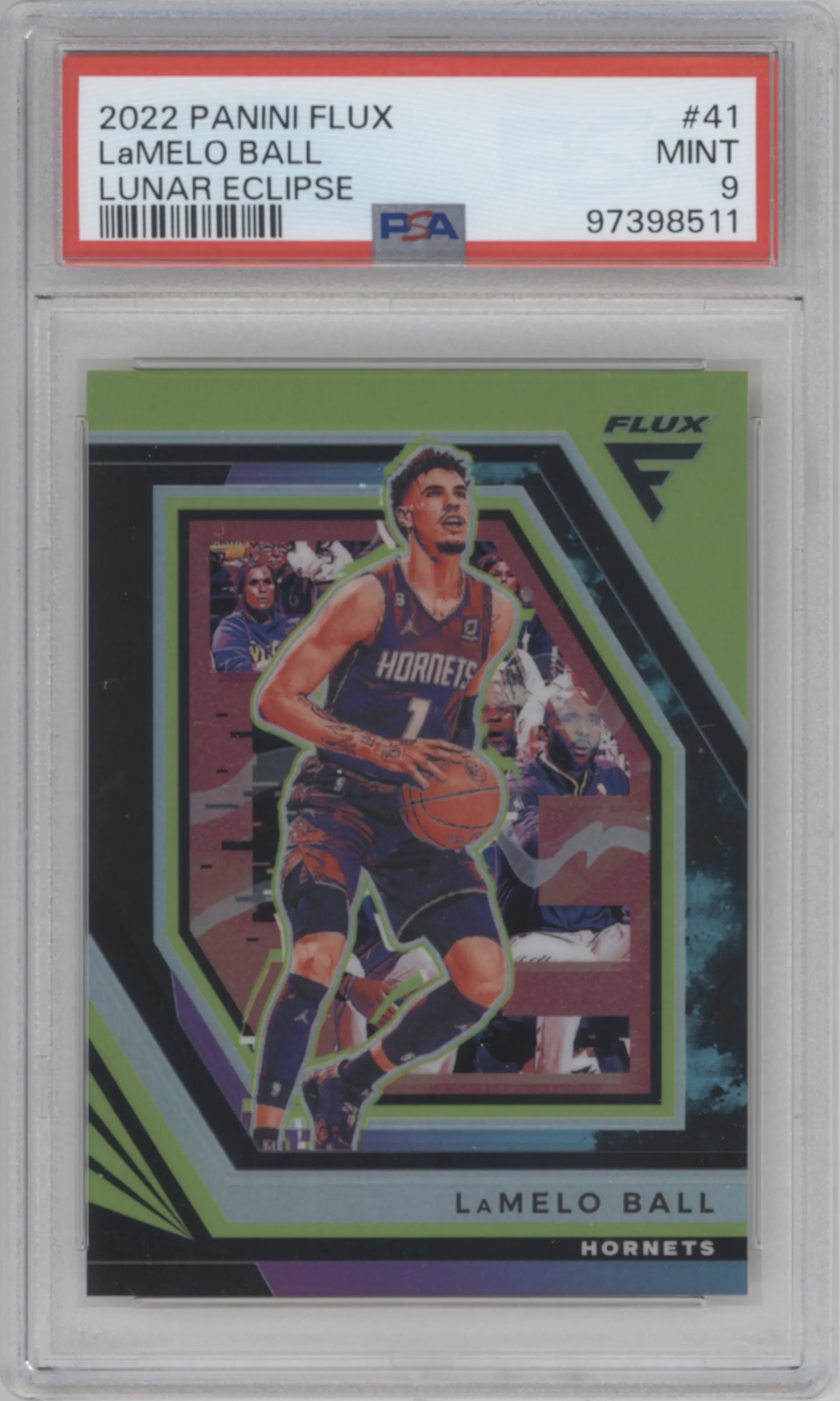2022 Panini Flux LaMelo Ball Lunar Eclipse PSA 9