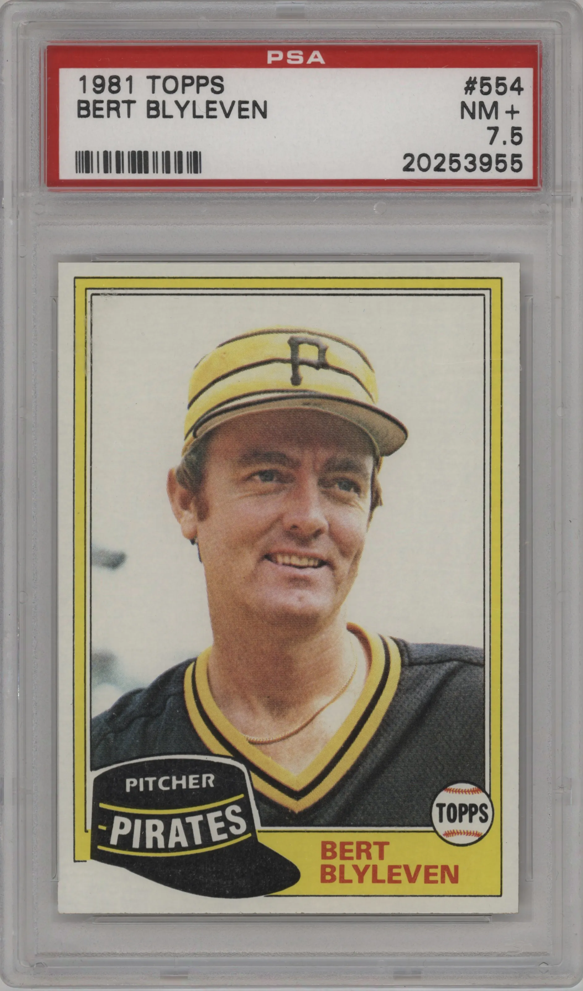 1981 Topps Bert Blyleven #554 PSA 7.5