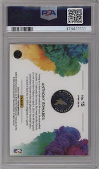 Anthony Edwards from the 2022-23 Panini Spectra set graded by PSA and given an overall grade of 10.