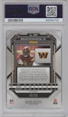 Brian Robinson Jr. from the 2022 Panini Prizm set featuring a Blue Ice parallel graded by PSA and given an overall grade of 10.