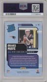 Drake Maye from the 2024 Donruss set graded by PSA and given an overall grade of 9.