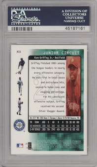 Ken Griffey Jr. from the 2000 Upper Deck Victory set graded by PSA and given an overall grade of 10.
