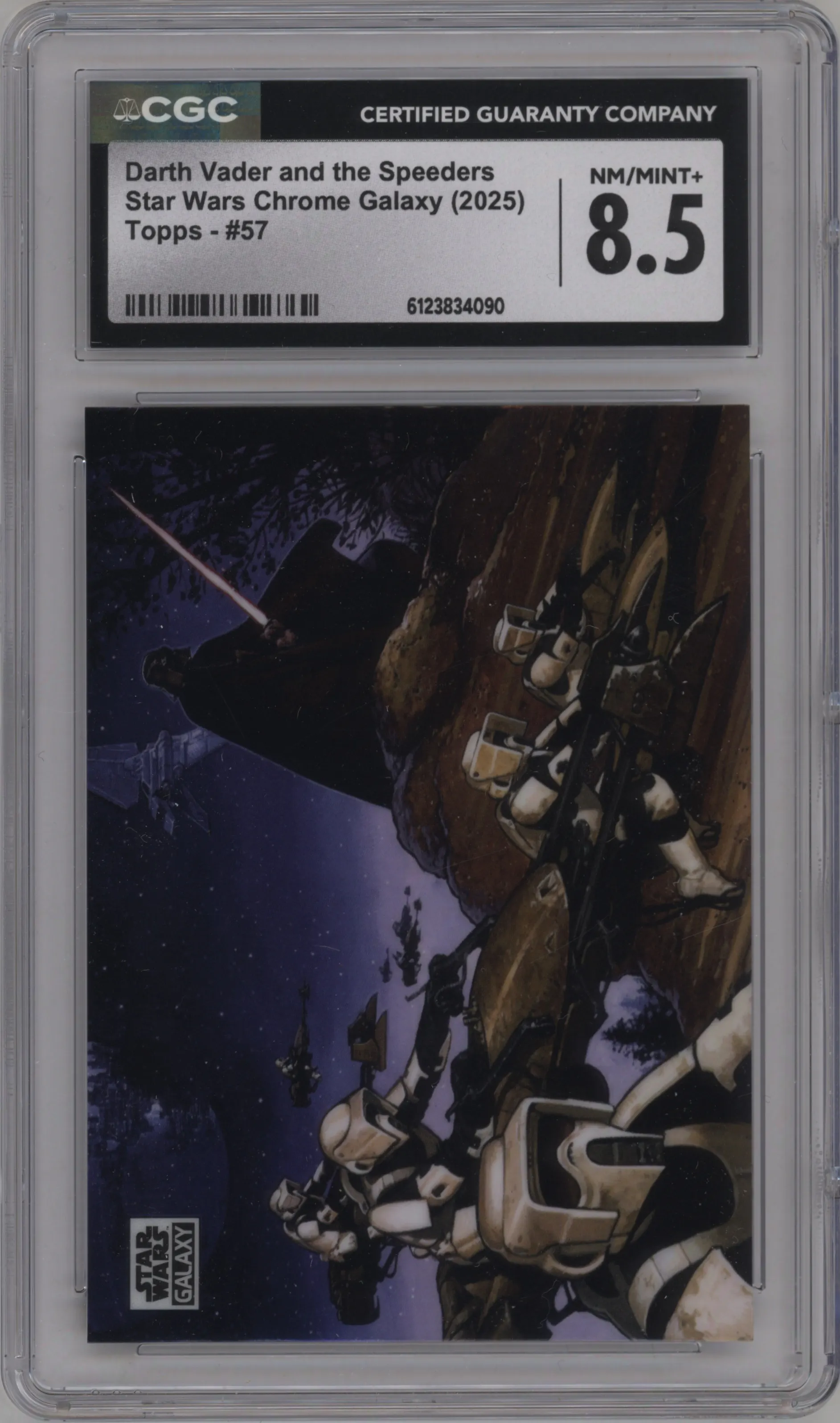 2025 Topps Chrome Star Wars Galaxy Darth Vader and the Speeders CGC 8.5