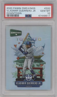 Vladimir Guerrero Jr. from the 2020 Panini Diamond Kings set graded by PSA and given an overall grade of 10.