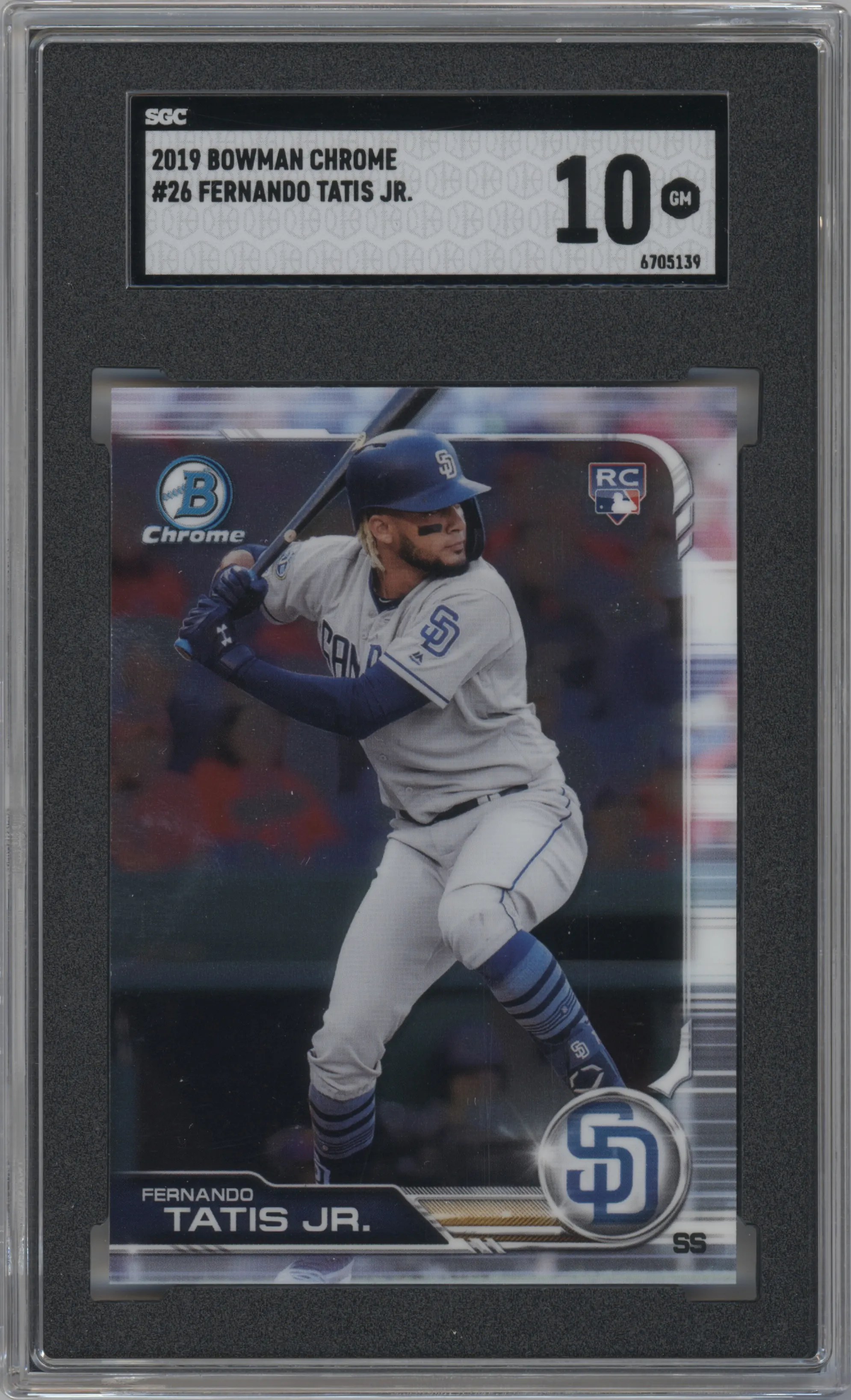 2019 Bowman Chrome Fernando Tatis Jr. SGC 10