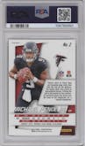 Michael Penix Jr. from the 2024 Panini Prizm set graded by PSA and given an overall grade of 10.