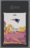 Drake Maye from the 2024 Panini Rookies & Stars set graded by SGC and given an overall grade of 10.