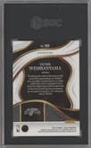 Victor Wembanyama from the 2023-24 Panini Select  set featuring a Blue Retail parallel graded by SGC and given an overall grade of 10.
