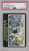 Thurman Munson from the 1971 Topps set graded by PSA and given an overall grade of 3.