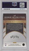 Victor Wembanyama from the 2023-24 Panini Select  set graded by PSA and given an overall grade of 10.