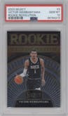 Victor Wembanyama from the 2023-24 Panini Select  set graded by PSA and given an overall grade of 10.