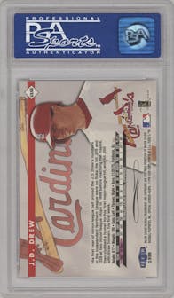 J.D. Drew from the 1998 Fleer Tradition Update set graded by PSA and given an overall grade of 9.