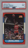 Michael Jordan from the 1996-97 Fleer Ultra set graded by PSA and given an overall grade of 9.