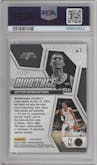 Victor Wembanyama from the 2023-24 Panini Mosaic set featuring a Teal parallel graded by PSA and given an overall grade of 8.