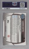 Lauren Betts from the 2022-23 Bowman University Chrome set graded by PSA and given an overall grade of 10.