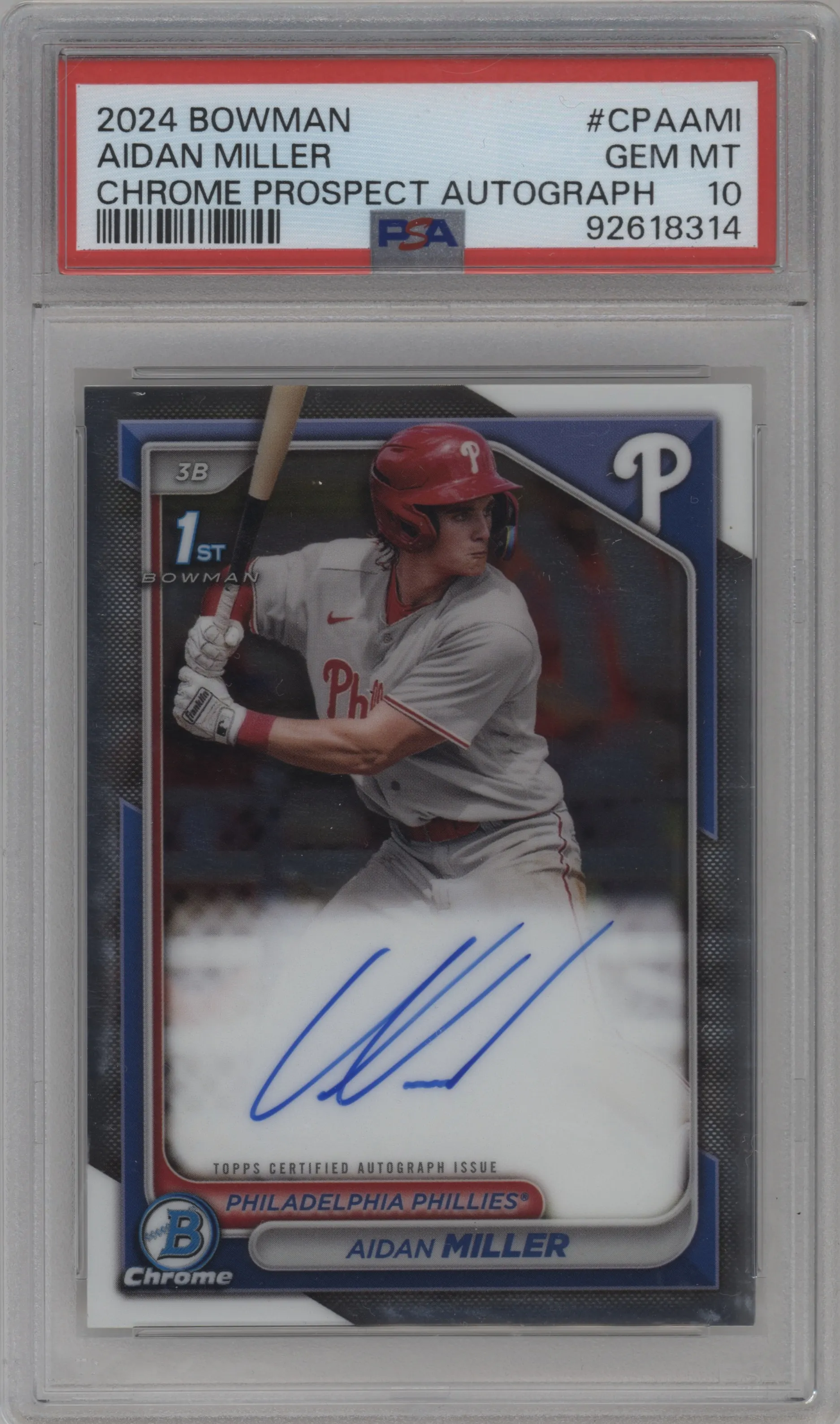 2024 Bowman Chr.Pros.Auto Aidan Miller PSA 10
