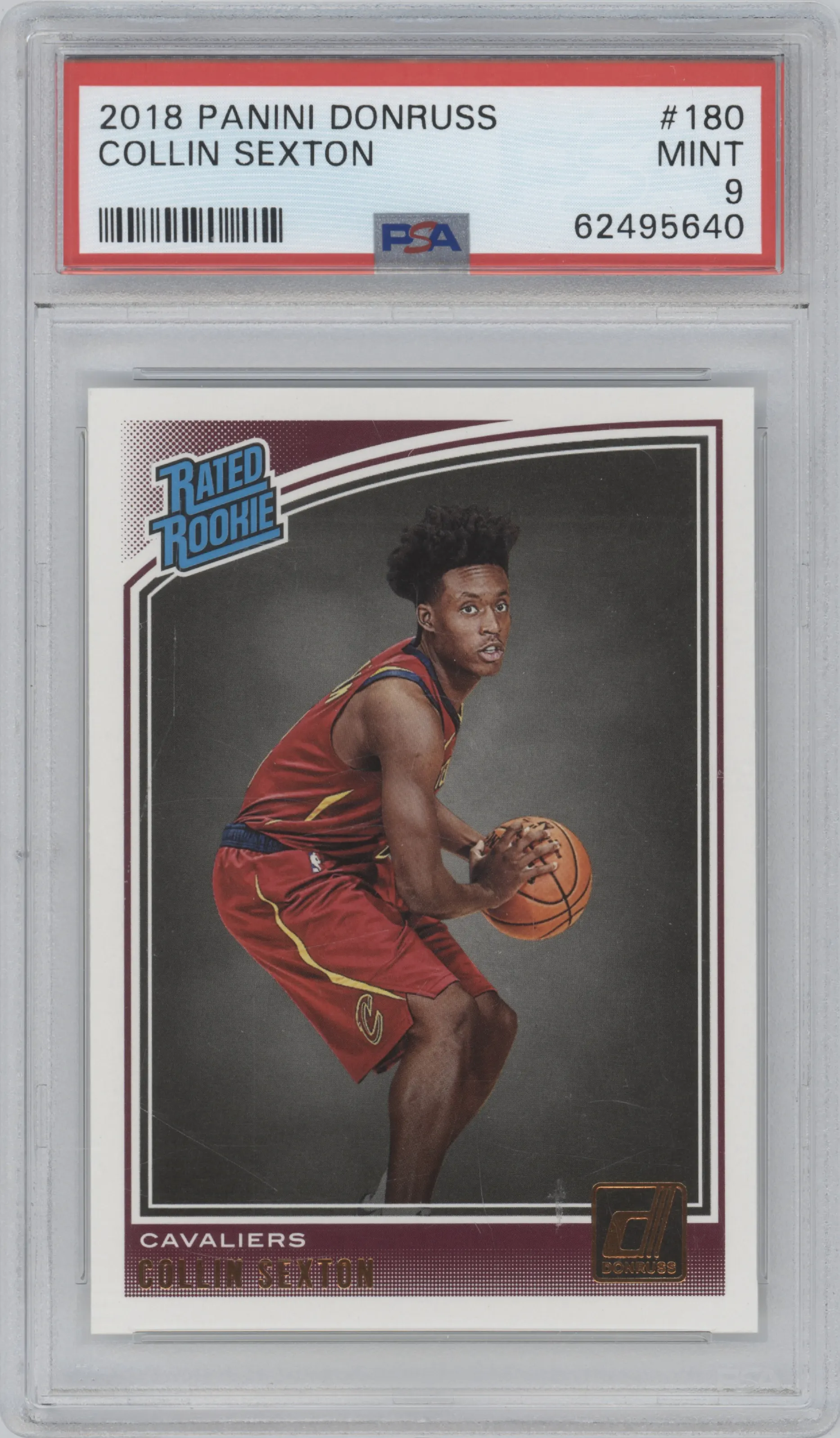 Collin Sexton from the 2018-19 Panini Donruss  set graded by PSA and given an overall grade of 9.
