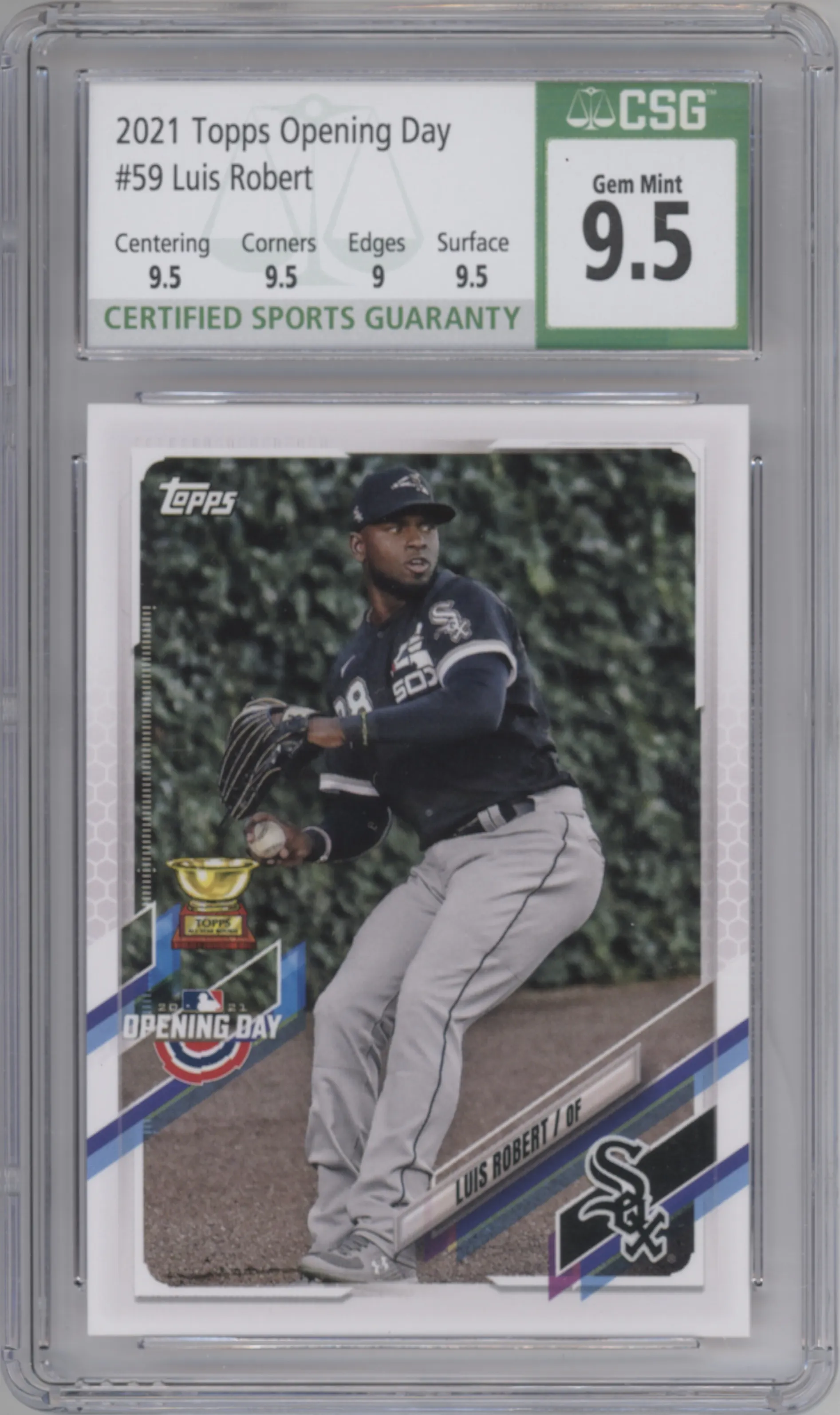 2021 Topps Opening Day Luis Robert CGC 9.5