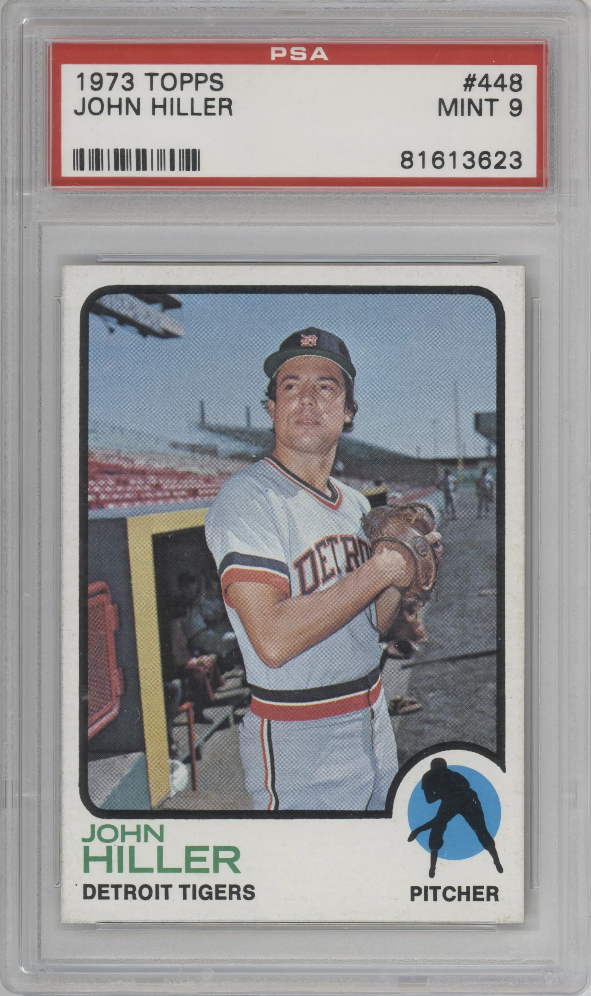 1973 Topps John Hiller PSA 9
