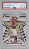 Jayden Daniels from the 2024 Panini Rookies & Stars set graded by PSA and given an overall grade of 10.