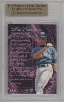 Alex Rodriguez from the 1994 Flair set graded by Beckett and given an overall grade of 9.5.