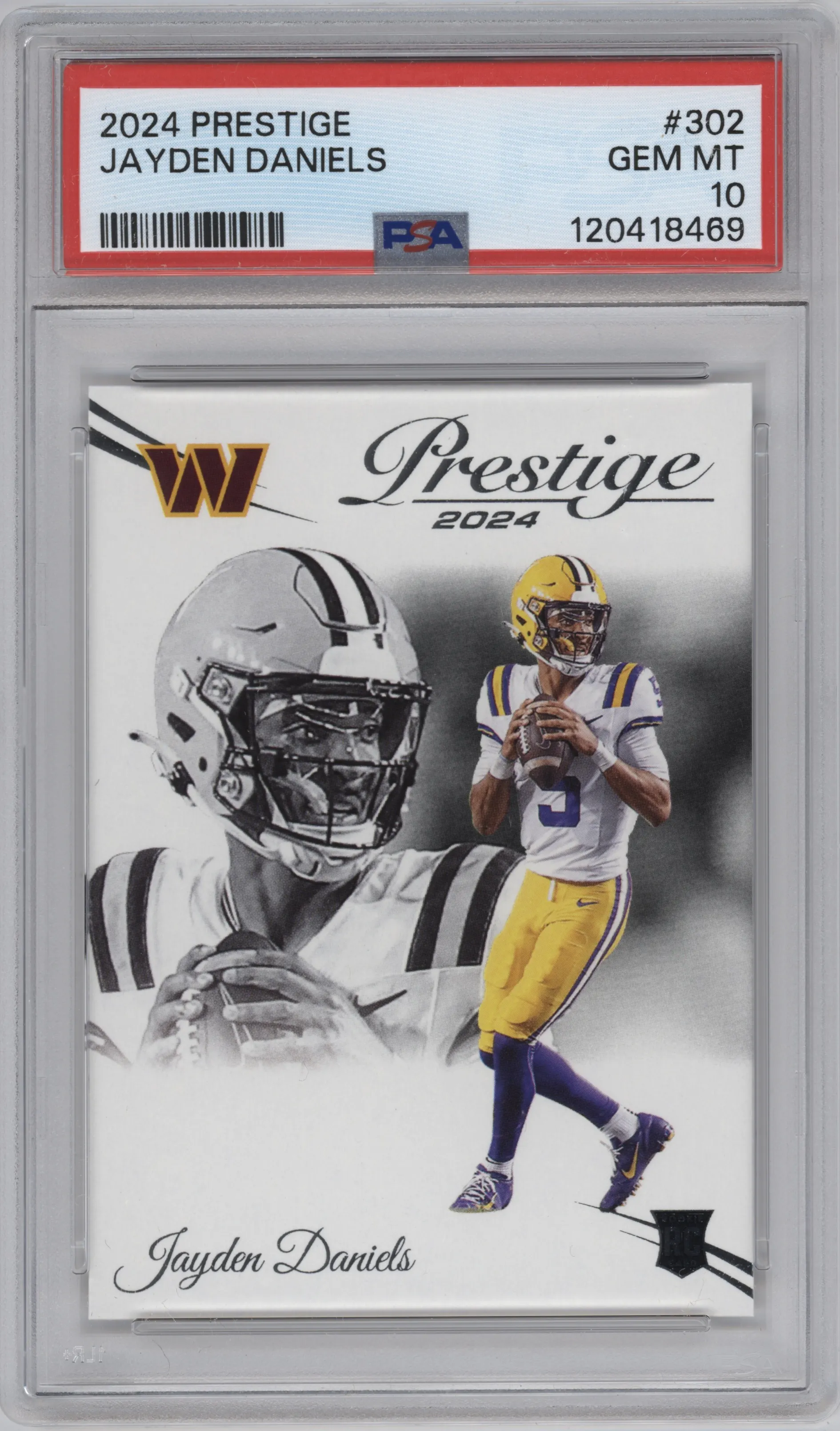 2024 Panini Prestige Jayden Daniels PSA 10