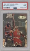 Michael Jordan from the 1998-99 Topps set graded by PSA and given an overall grade of 9.