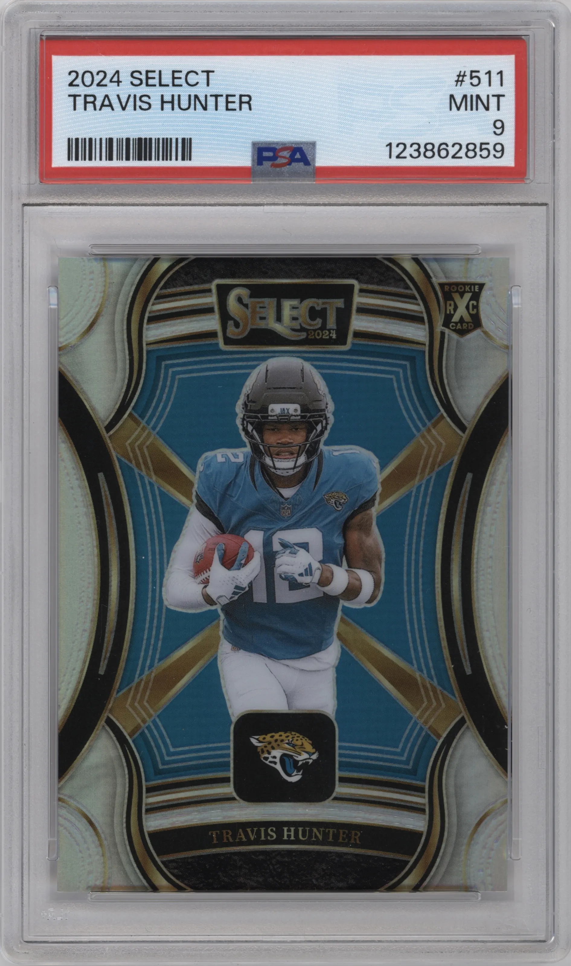 2024 Panini Select '25 XRC Travis Hunter PSA 9