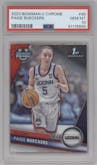 Paige Bueckers from the 2023-24 Bowman U Chrome set graded by PSA and given an overall grade of 10.