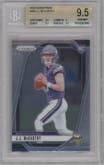 J.J. McCarthy from the 2024 Panini Prizm set graded by Beckett and given an overall grade of 9.5.
