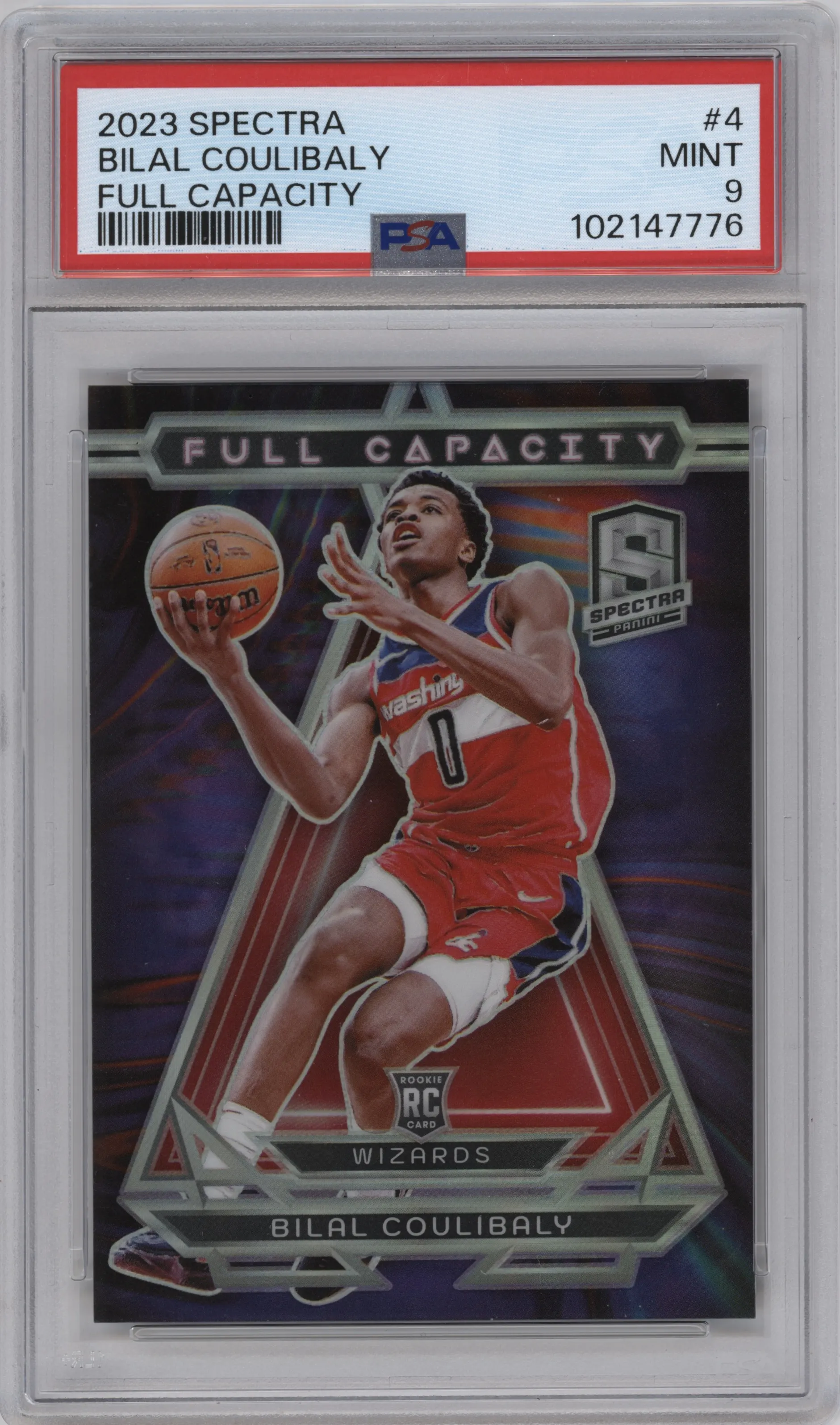 2023 Panini Spectra Full Capacity Bilal Coulibaly PSA 9