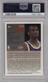 Kobe Bryant from the 1997-98 Topps Chrome set graded by PSA and given an overall grade of 9.
