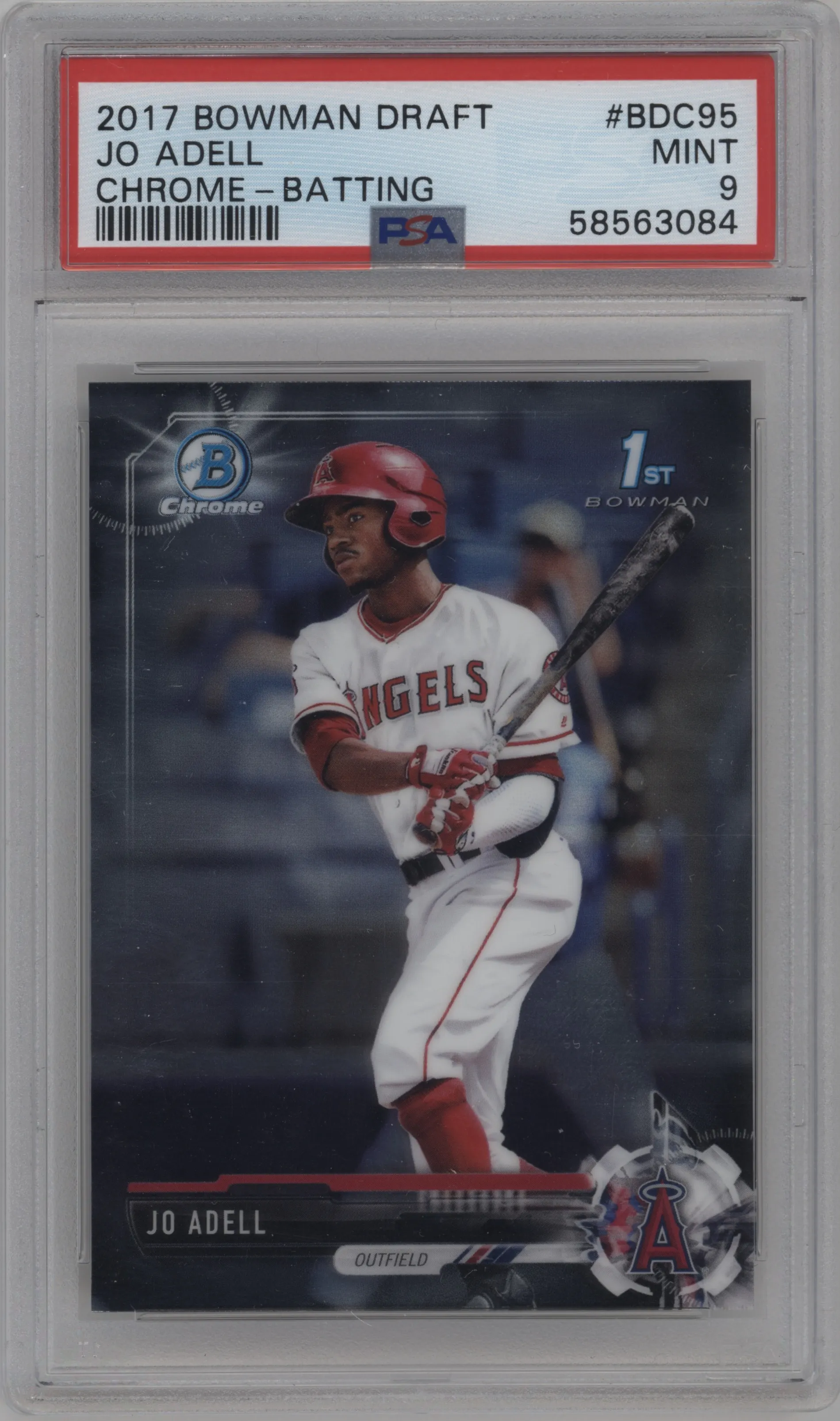 2017 Bowman Draft Chrome Jo Adell #BDC-95 PSA 9